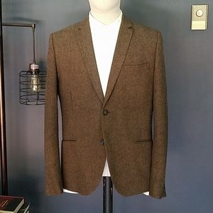 H&M Blazer in dark brown wool